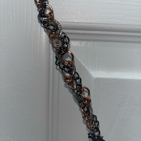 BCBG dark pumpkin orange ruched leather shoulder bag - Picture 3 of 6